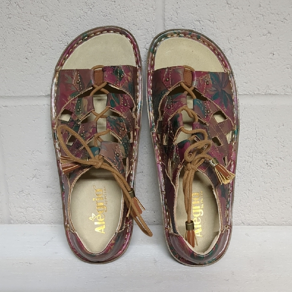 Alegria Valerie Southwestern Romance Gladiator Sandal EU 38,US 8/8.5 NWOT - Picture 4 of 9